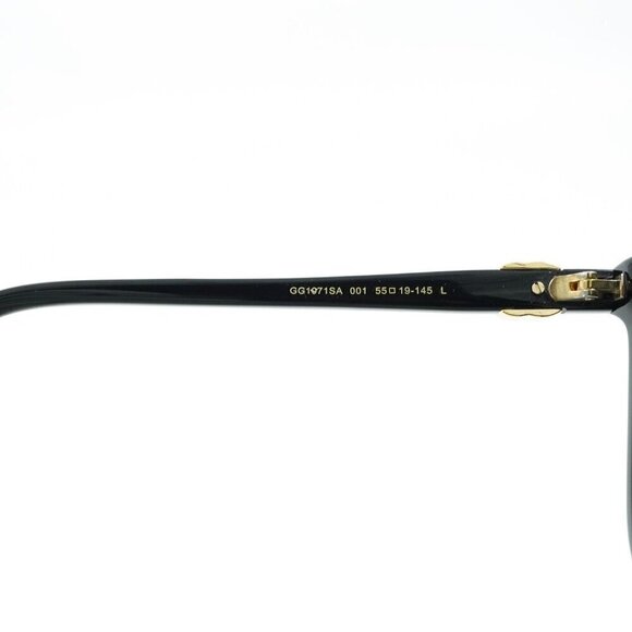 Gucci GG1071 Cat Eye Sunglasses Black Gray OS - Picture 7 of 15